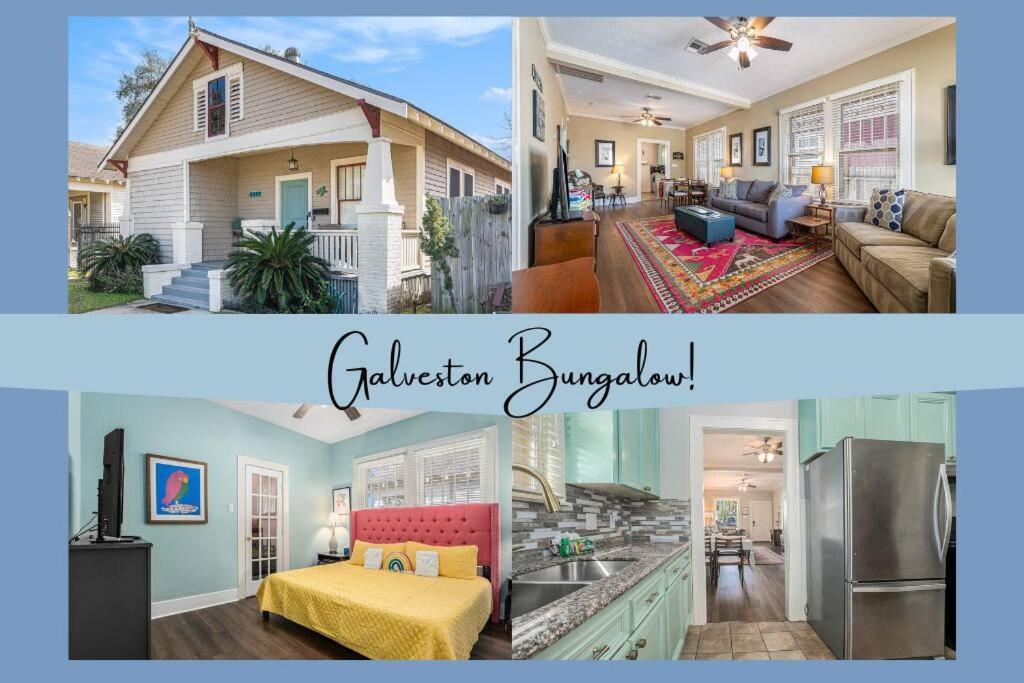 Beachy Bungalow! 2Bd, King Bed Galveston Buitenkant foto